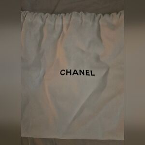 CHANEL White Storage Bag, Cosmetic Case, Dust Bag. Authentic! New